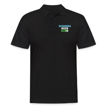 Mode écumoire sur le service amusant Pool Guy - Polo Homme - noir - Devant - Kai (181cm)
