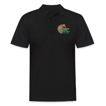 I May Be Old Vintage Pluto Planet For A Planetary - Men's Polo Shirt - black - Front - Kai (181cm)