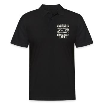 You Can't Buy Happiness But You Can Marry A Funny - Men's Polo Shirt - black - Front - Kai (181cm)