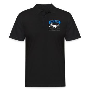 Ehrenamt Papa Spruch Ehrenamtler Geschenk - Männer Poloshirt - Schwarz - Vorne - Kai (181cm)