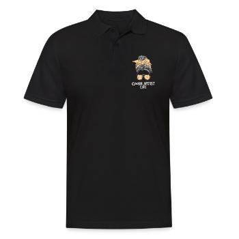 Awesome Messy Bun Cookies For A Cookie Decorating - Men's Polo Shirt - black - Front - Kai (181cm)