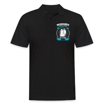Bobfahrer Alter Mann Spruch Bobfahren Geschenk - Männer Poloshirt - Schwarz - Vorne - Kai (181cm)