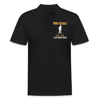 E-Skateboard Spruch Elektro-Skateboard Geschenk - Männer Poloshirt - Schwarz - Vorne - Kai (181cm)