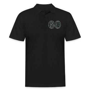 60 Military Optics Impressive Age - Men's Polo Shirt - black - Front - Kai (181cm)