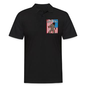 Attrape-drapeau Bigfoot Patriot USA - Polo Homme - noir - Devant - Kai (181cm)