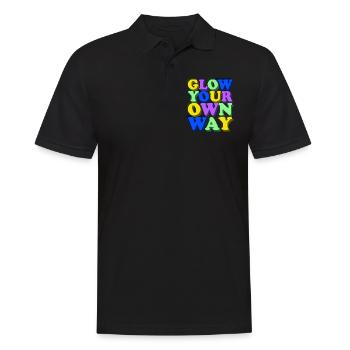 Brillez à votre façon - Colorful Fun - Polo Homme - noir - Devant - Kai (181cm)