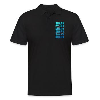 Mystérieux requin Ocean King cadeau - Polo Homme - noir - Devant - Kai (181cm)