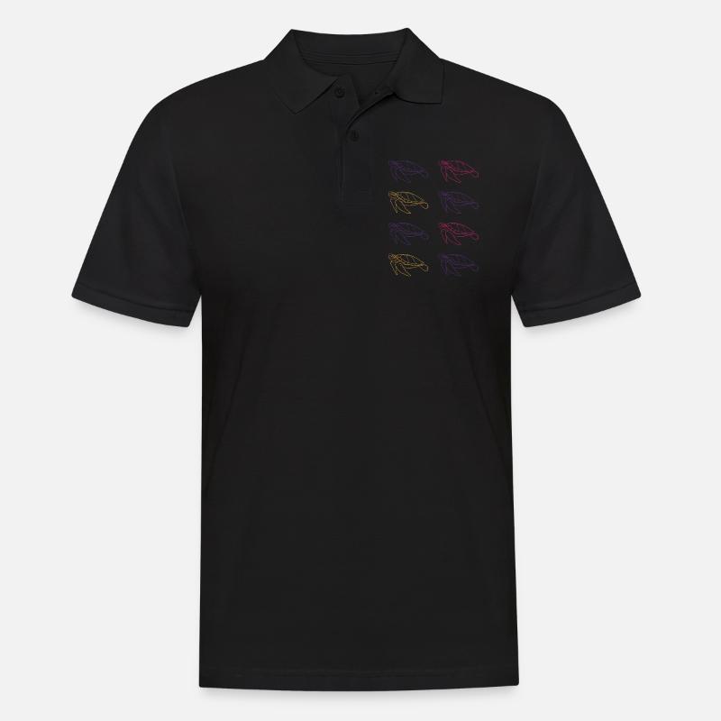 Schildkröten Harmonie Ozean Geschenk - Männer Poloshirt - Schwarz