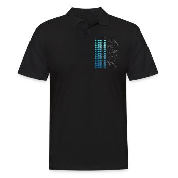 Ozeanische Vielfalt Meeresleben Erhalt - Männer Poloshirt - Schwarz - Vorne - Kai (181cm)