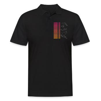 Ozeanische Vielfalt Meeresleben Erhalt - Männer Poloshirt - Schwarz - Vorne - Kai (181cm)