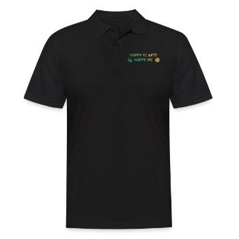 Happy Plants Glückliche Pflanzenfreude - Polo Homme - noir - Devant - Kai (181cm)