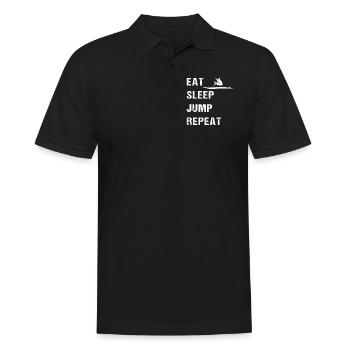 Long Jump Queen Daily Grind Gift - Men's Polo Shirt - black - Front - Kai (181cm)