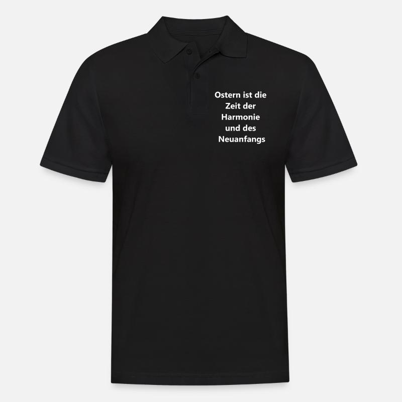 Oster-Geschenkbox - Männer Poloshirt - Schwarz