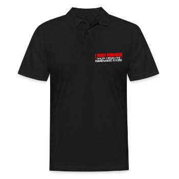 Enjoy Romantic Walks Through The Hardware Store21 - Men's Polo Shirt - black - Front - Kai (181cm)