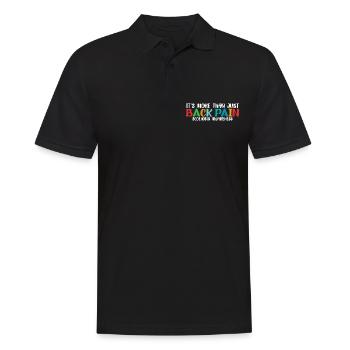 C’est plus qu’un simple mal de dos, une scoliose 8 - Polo Homme - noir - Devant - Kai (181cm)