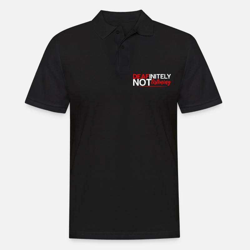 Ne pas écouter 4 - Polo Homme - noir