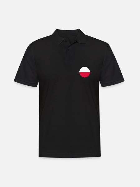 Poland Polish Flag Flag - Men's Polo Shirt - black