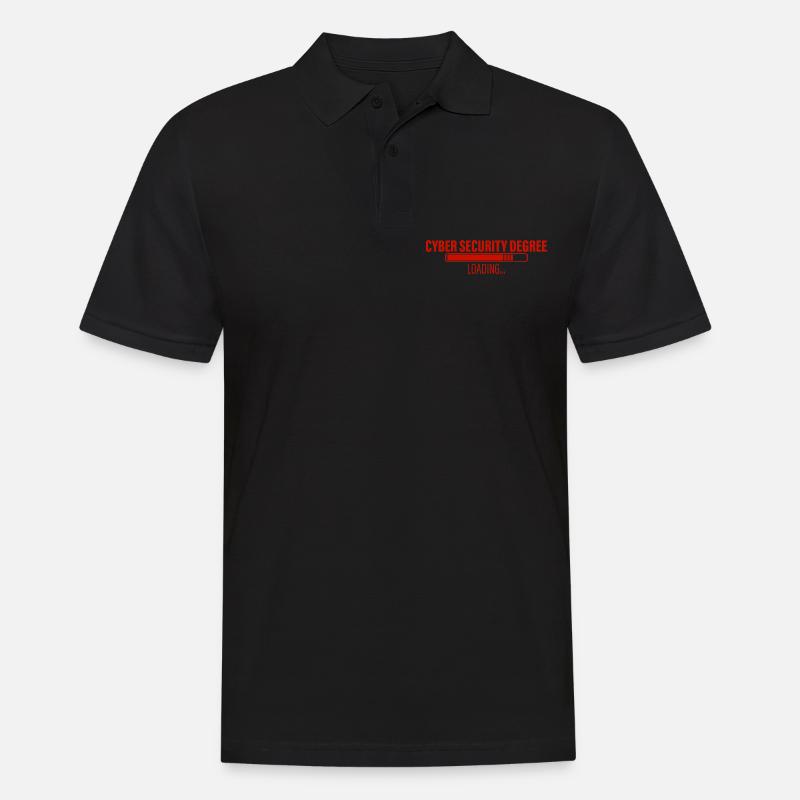 Cyber Security Degree Loading 3 - Men's Polo Shirt - black
