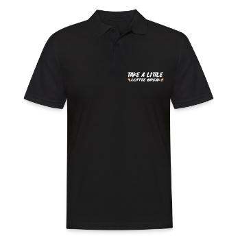 Take A Little Coffee Break 4 - Men's Polo Shirt - black - Front - Kai (181cm)
