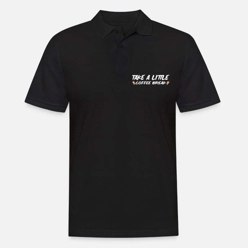 Prenez une petite pause-café 4 - Polo Homme - noir
