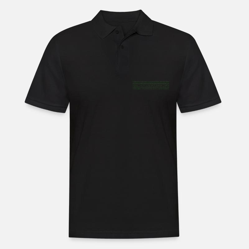PI DAY GRAPHIC - Männer Poloshirt - Schwarz