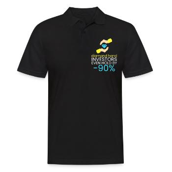 Diamond hands never sell - Men's Polo Shirt - black - Front - Kai (181cm)