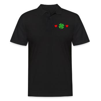 Accessoires de la Saint-Patrick Irlande Shamrock Décoration - Polo Homme - noir - Devant - Kai (181cm)