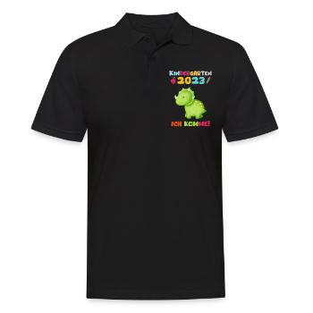 Kindergarten 2023 Ich Komme Jungen Kita Geschenk - Männer Poloshirt - Schwarz - Vorne - Kai (181cm)