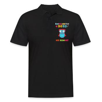 Kindergarten 2023 Ich Komme Jungen Kita Geschenk - Männer Poloshirt - Schwarz - Vorne - Kai (181cm)