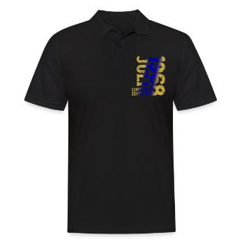 1968 Juli Limited Edition Geburtstag Geschenk - Männer Poloshirt - Schwarz - Vorne - Kai (181cm)