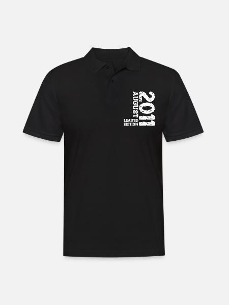 2011 August Limited Edition 12. Geburtstag Outfit - Männer Poloshirt - Schwarz