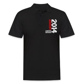 2014 Août Édition Limitée 9ème Tenue Anniversaire - Polo Homme - noir - Devant - Kai (181cm)