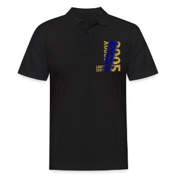 2005 August Limited Edition 18. Geburtstag Outfit - Männer Poloshirt - Schwarz - Vorne - Kai (181cm)