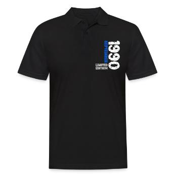 1990 Septembre Édition Limitée 33e Décoration Anniversaire - Polo Homme - noir - Devant - Kai (181cm)