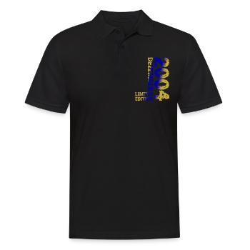 2004 Dezember Limited Edition 19. Geburtstag Deko - Männer Poloshirt - Schwarz - Vorne - Kai (181cm)