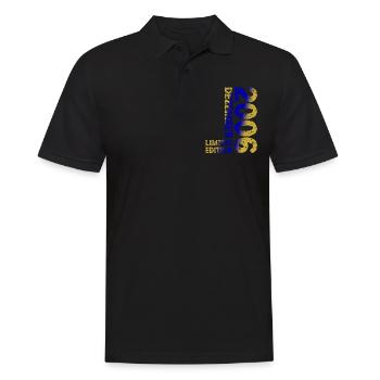 2006 December Limited Edition 17th Birthday Decoration - Men's Polo Shirt - black - Front - Kai (181cm)