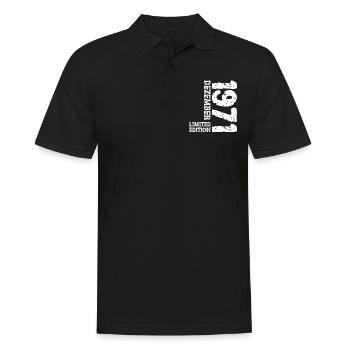 1971 décembre édition limitée 52e anniversaire décoration - Polo Homme - noir - Devant - Kai (181cm)