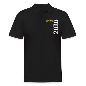 2010 Édition Limitée Anniversaire Cadeau Femme Mari - Polo Homme - noir - Devant - Kai (181cm)
