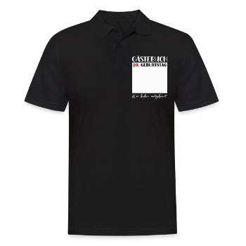 20. Geburtstag Frauen 20 Jahre Männer Geschenk - Männer Poloshirt - Schwarz - Vorne - Kai (181cm)