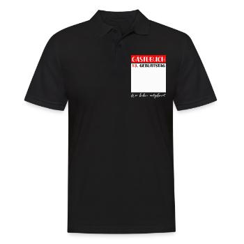 13e anniversaire fille 13 ans garçon cadeau - Polo Homme - noir - Devant - Kai (181cm)
