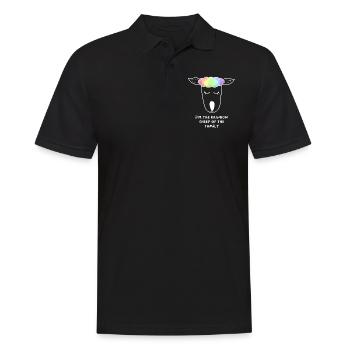 Moutons arc-en-ciel moutons arc-en-ciel LGBTQ - Polo Homme - noir - Devant - Kai (181cm)