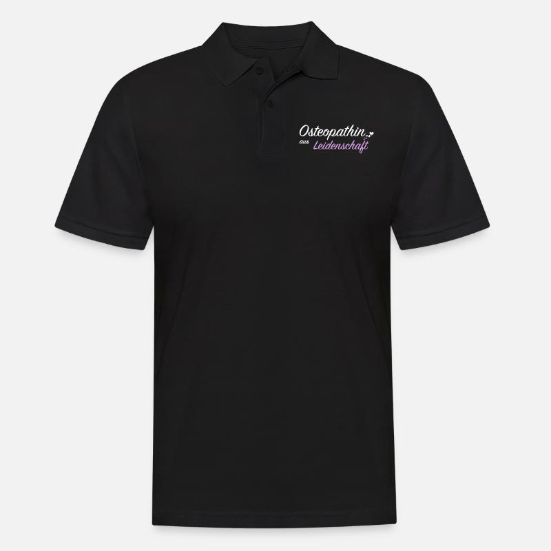Osteopathin Heilpraxis Knochenbrecher Geschenkidee - Männer Poloshirt - Schwarz