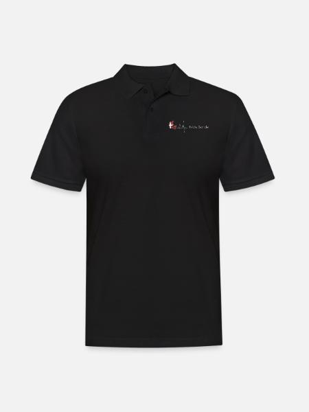 Hvide Sande Kopenhagen Dänemark EKG Geschenkidee - Männer Poloshirt - Schwarz
