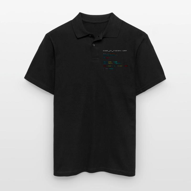 Code is Poetry.CPP Men's Polo Shirt