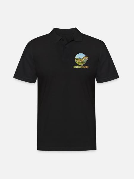 Brothersaurus - Men's Polo Shirt - black