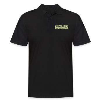 Keep Talking Im Diagnosing You Psychology Doctor - Men's Polo Shirt - black - Front - Kai (181cm)