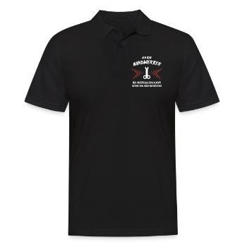 Werkzeug - Männer Poloshirt - Schwarz - Vorne - Kai (181cm)