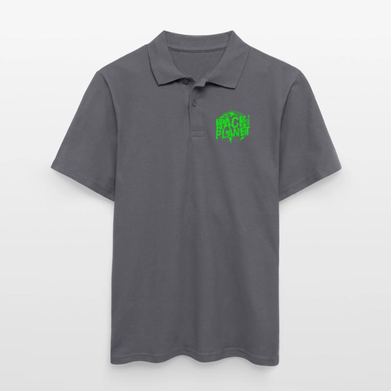 Hack the Planet Software Developer - Anonymous Men's Polo Shirt
