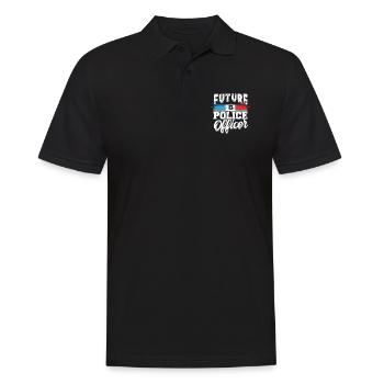 Zukünftiger Polizist Meine Karriere - Correctional - Männer Poloshirt - Schwarz - Vorne - Kai (181cm)