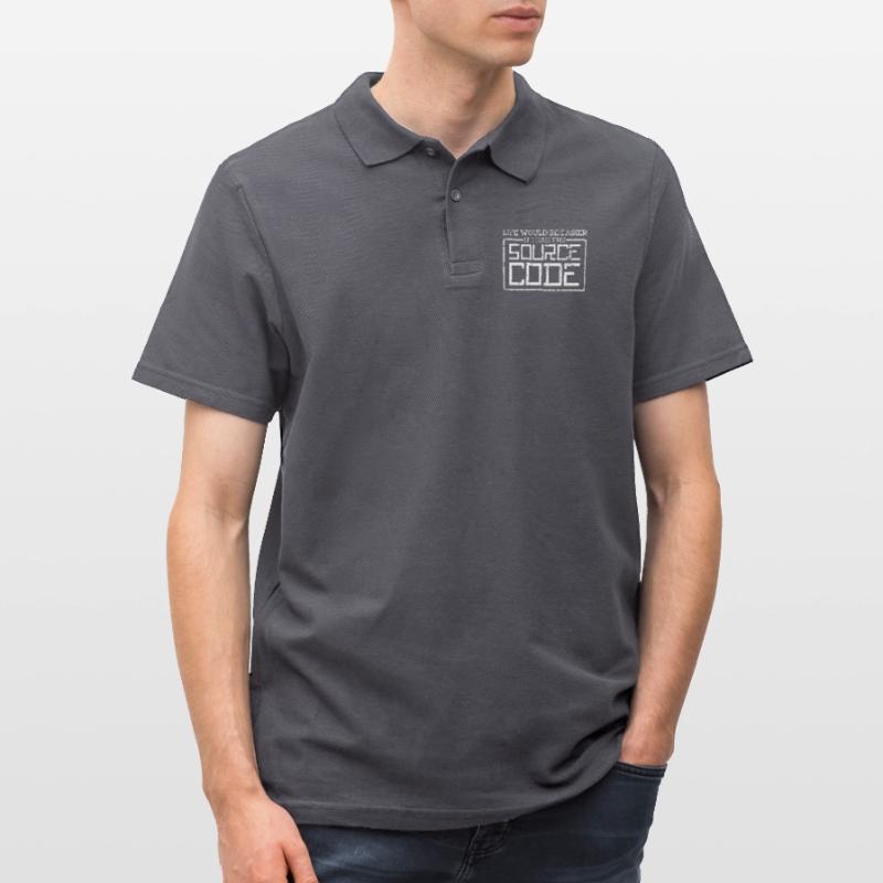 Life would be easier if I had the source code - Men's Polo Shirt